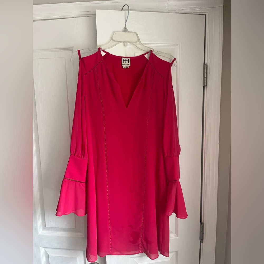 Haute Hippie Size Small pink chiffon dress